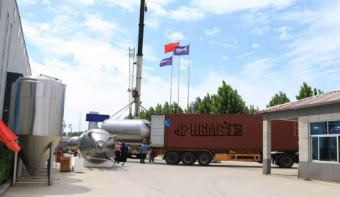 匯冠10噸精釀啤酒設備投產(chǎn)韓國